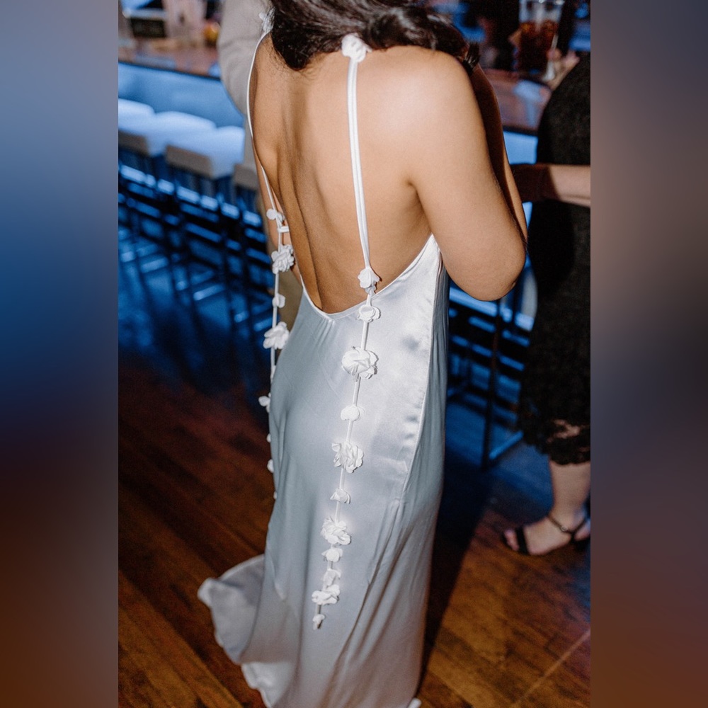 Slip style wedding dress